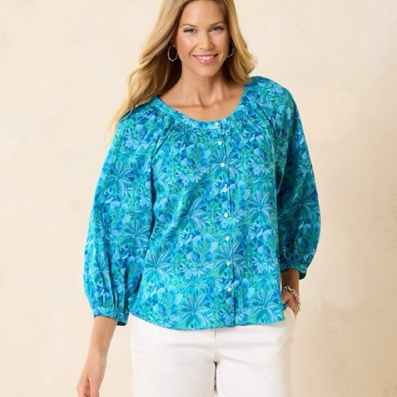 Tommy Bahama Tops - Tommy Bahama 3/4 Sleeve Oversized Top